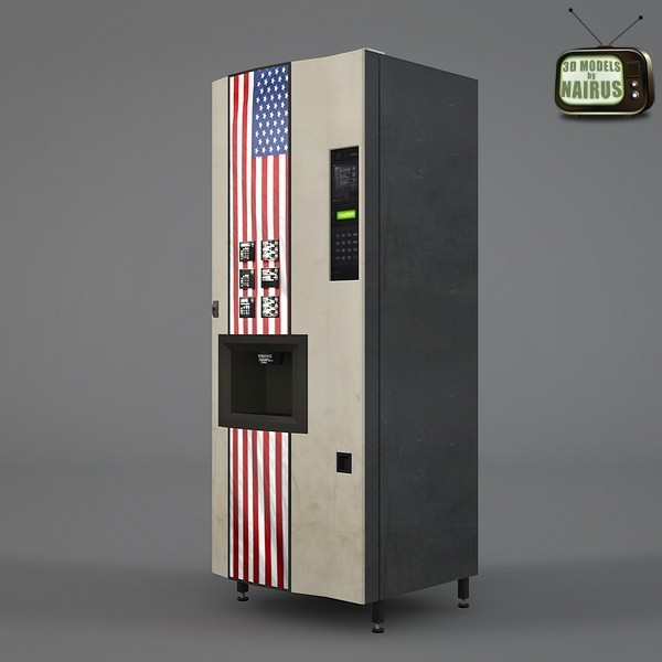 3d american vending machine model - American Flag Vending Machine by NesAn Studio