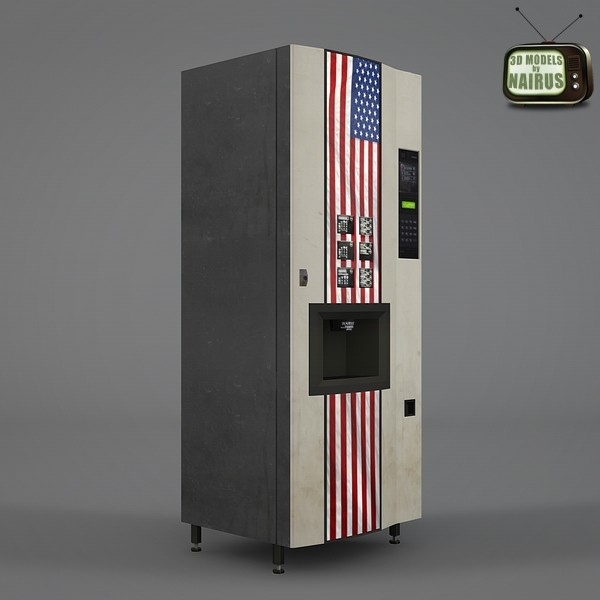 3d american vending machine model - American Flag Vending Machine by NesAn Studio