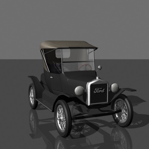 3ds max modeled - Model T by mostlysquare