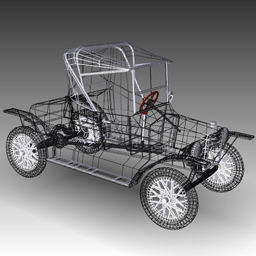 3ds max modeled - Model T by mostlysquare