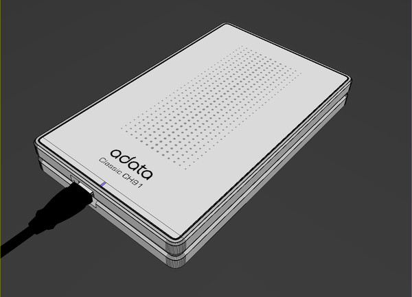 adata ch91 hard disk 3d max - Portable HDD adata CH91 by jair_gh