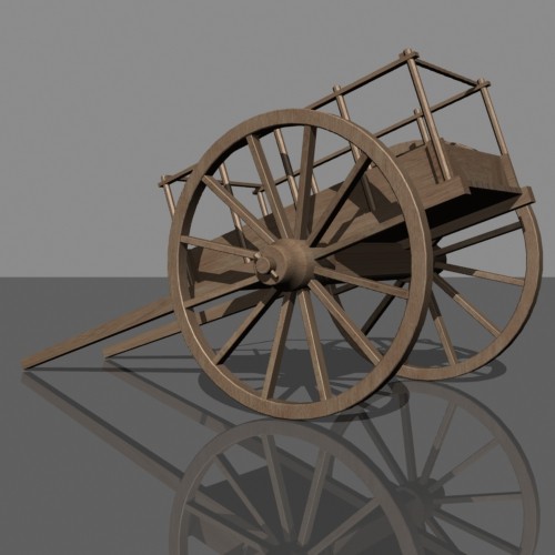 3ds red river cart - Red River Cart by mostlysquare