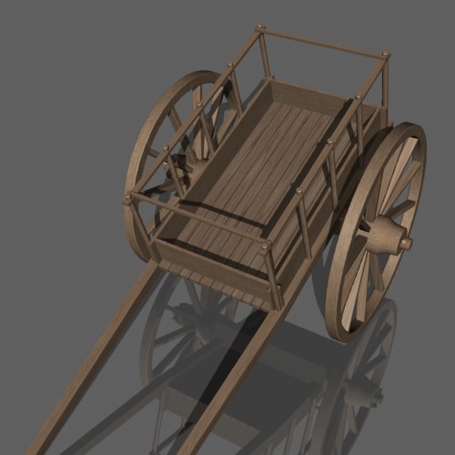 3ds red river cart - Red River Cart by mostlysquare