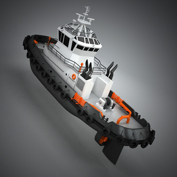 tug boat tugboat 3ds - TugBoat by QLEE