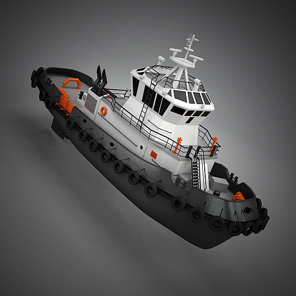 tug boat tugboat 3ds - TugBoat by QLEE
