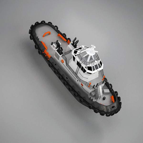 tug boat tugboat 3ds - TugBoat by QLEE