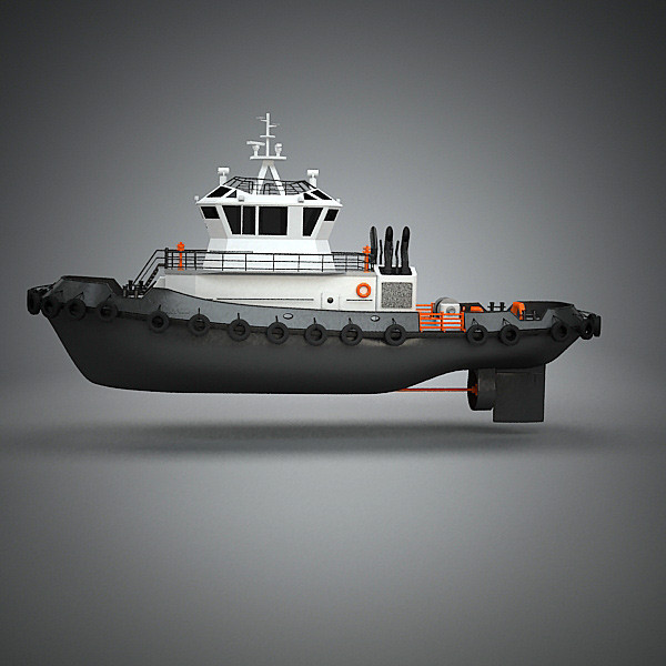 tug boat tugboat 3ds - TugBoat by QLEE