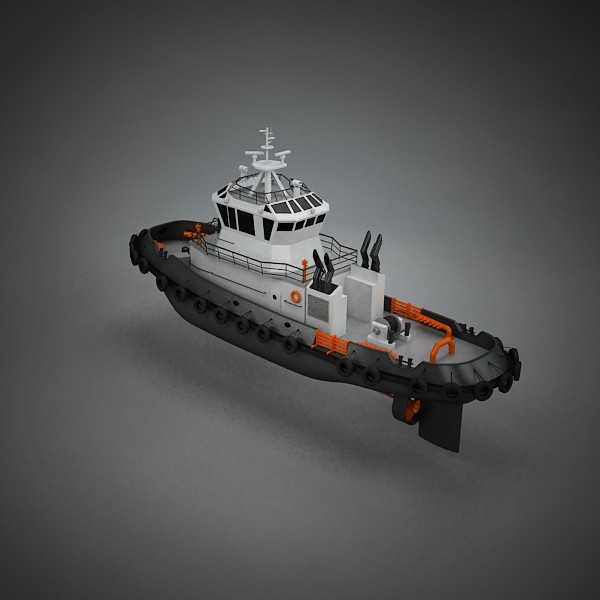 tug boat tugboat 3ds - TugBoat by QLEE