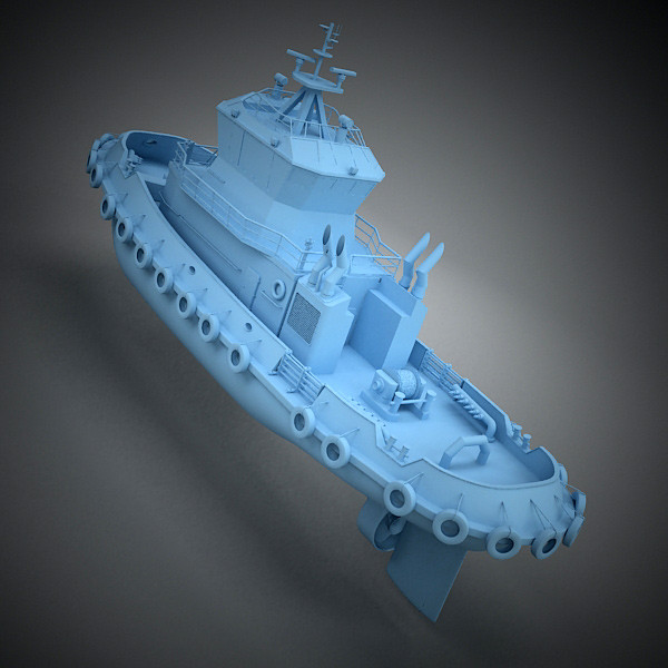 tug boat tugboat 3ds - TugBoat by QLEE