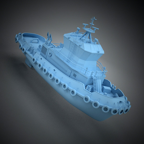 tug boat tugboat 3ds - TugBoat by QLEE