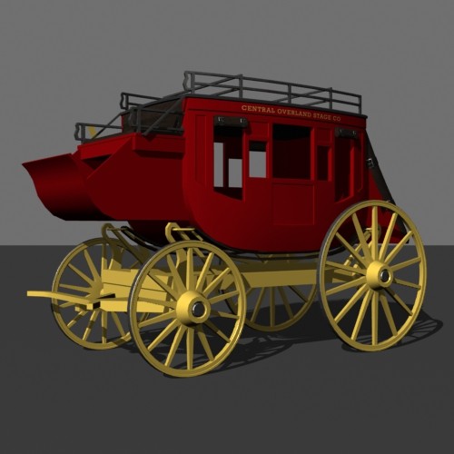 3d model of stagecoach - Stagecoach by mostlysquare