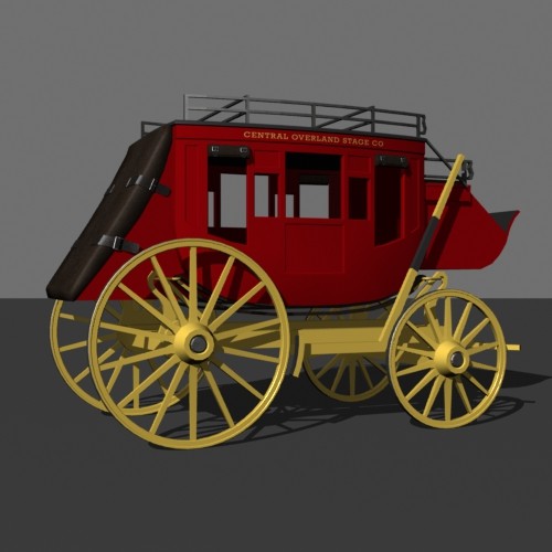 3d model of stagecoach - Stagecoach by mostlysquare