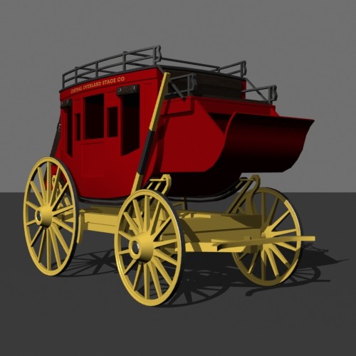 3d model of stagecoach - Stagecoach by mostlysquare
