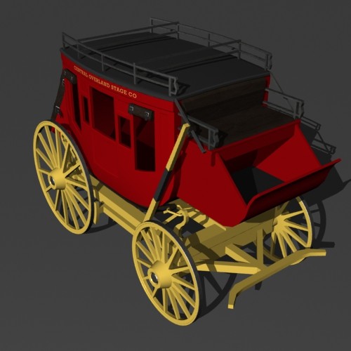 3d model of stagecoach - Stagecoach by mostlysquare