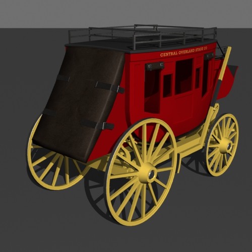 3d model of stagecoach - Stagecoach by mostlysquare
