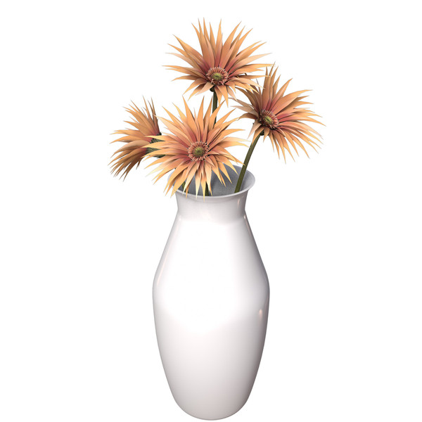spider gerbera plants flowers 3ds - XfrogPlants Spider Gerbera by xfrog