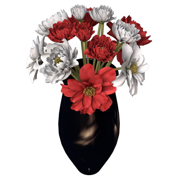 peony plants shrubs flowering 3d max - XfrogPlants Peony by xfrog