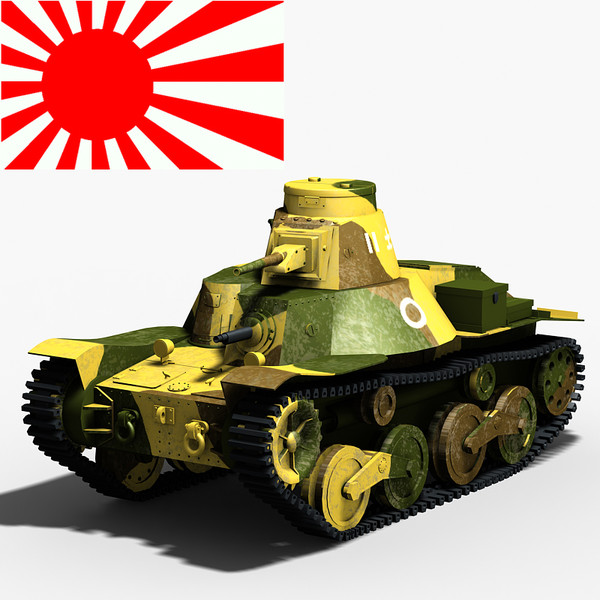 3d model japanese light tank ha - Type 95 Ha Go by Sandu_Bublic