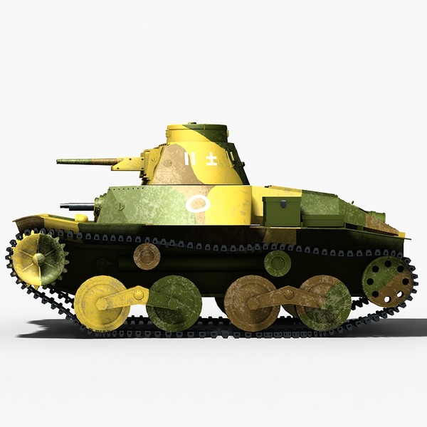 3d model japanese light tank ha - Type 95 Ha Go by Sandu_Bublic