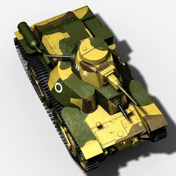 3d model japanese light tank ha - Type 95 Ha Go by Sandu_Bublic