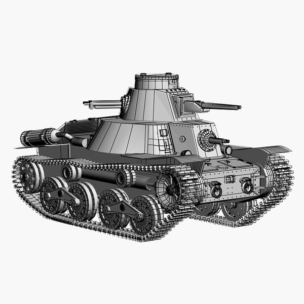 3d model japanese light tank ha - Type 95 Ha Go by Sandu_Bublic
