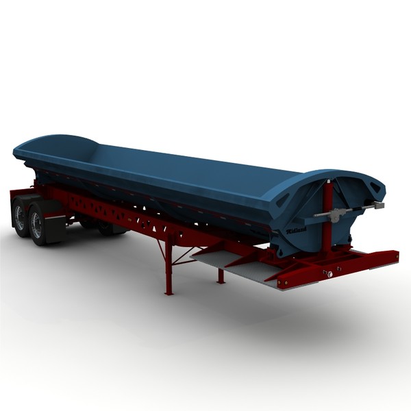 dump trailer tw2000 midland lwo - Midland TW2000 side dump trailer by bansheewoj