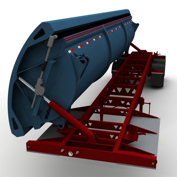 dump trailer tw2000 midland lwo - Midland TW2000 side dump trailer by bansheewoj