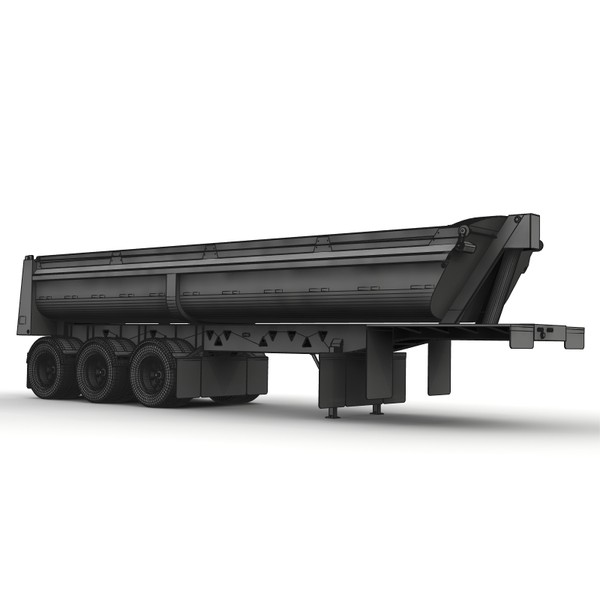 rear dump trailer sl3000 3d lwo - Midland SL3000 rear dump trailer... by bansheewoj