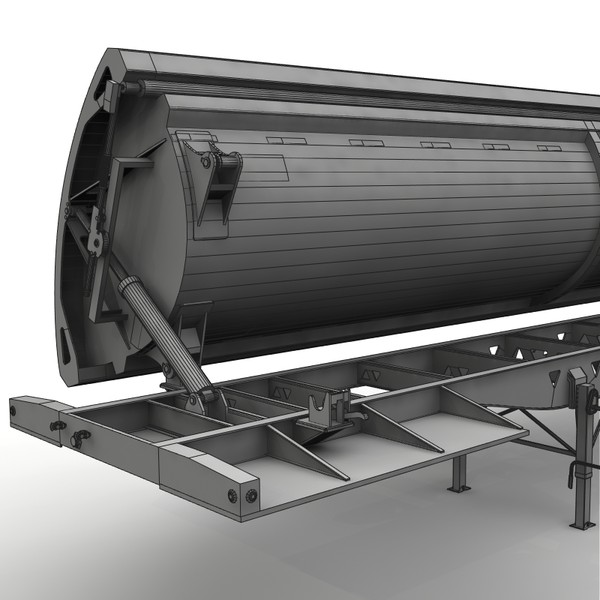 dump trailer tw3000 midland 3d model