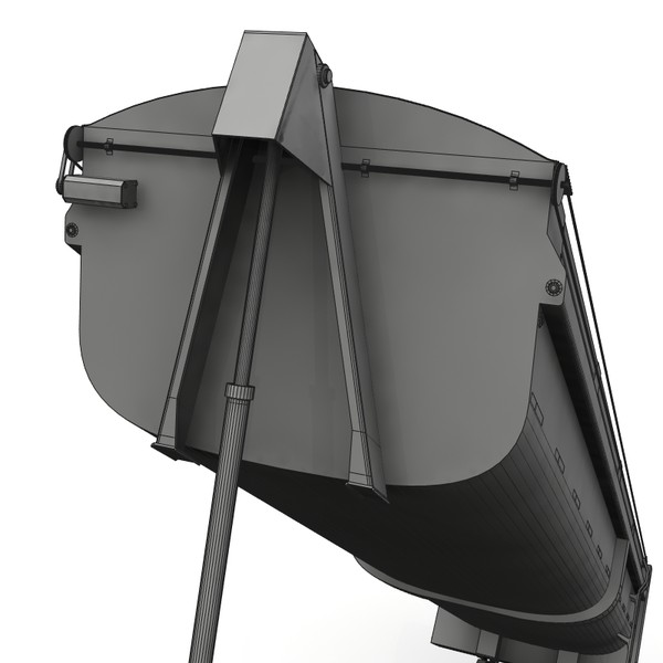 rear dump trailer sl3000 3d lwo - Midland SL3000 rear dump trailer... by bansheewoj