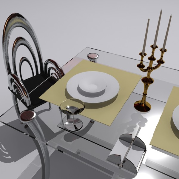 dinner table 3d max - Dinner Table by Panait George Dorin