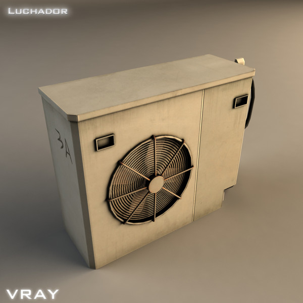 3ds max air conditioner - Air Conditioner by Luchador