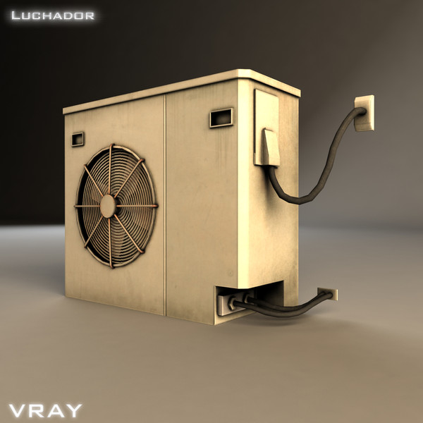 3ds max air conditioner - Air Conditioner by Luchador
