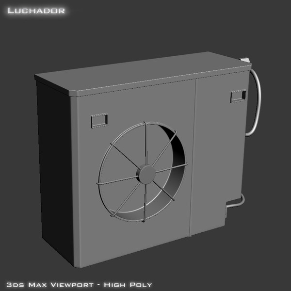 3ds max air conditioner - Air Conditioner by Luchador