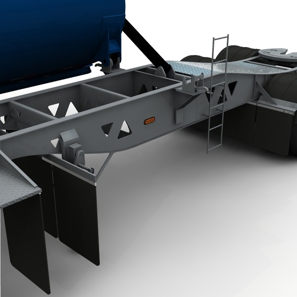 dump trailer tw2500 midland 3d lwo - Midland TW2500 side dump trailer by bansheewoj