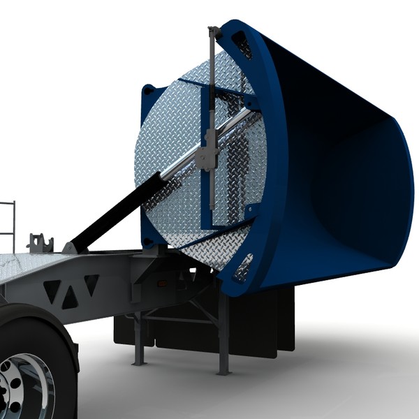 dump trailer tw2500 midland 3d lwo - Midland TW2500 side dump trailer by bansheewoj