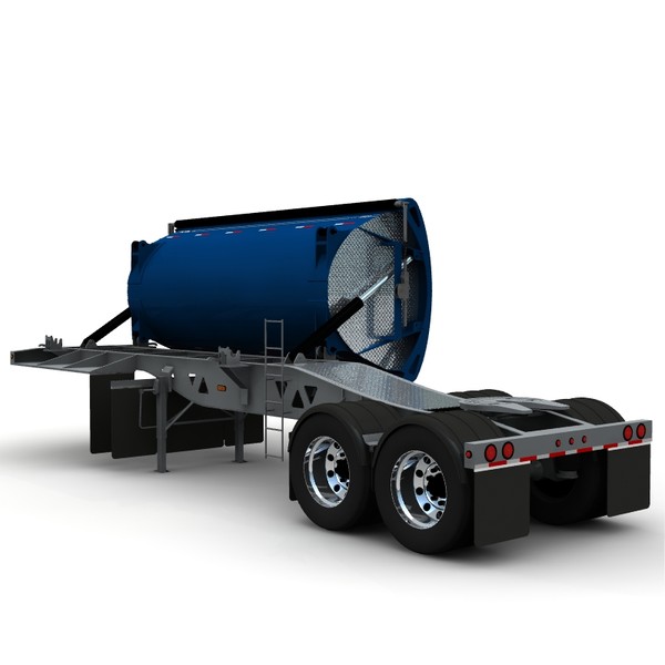 dump trailer tw2500 midland 3d lwo - Midland TW2500 side dump trailer by bansheewoj
