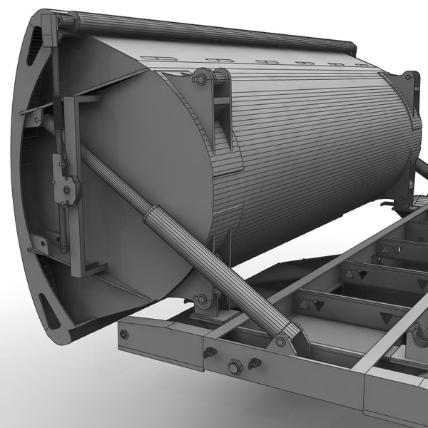 dump trailer tw2500 midland 3d lwo - Midland TW2500 side dump trailer by bansheewoj