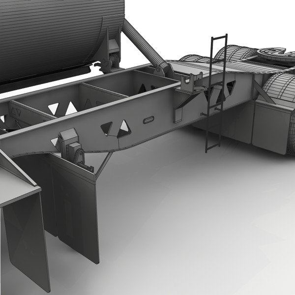 dump trailer tw2500 midland 3d lwo - Midland TW2500 side dump trailer by bansheewoj