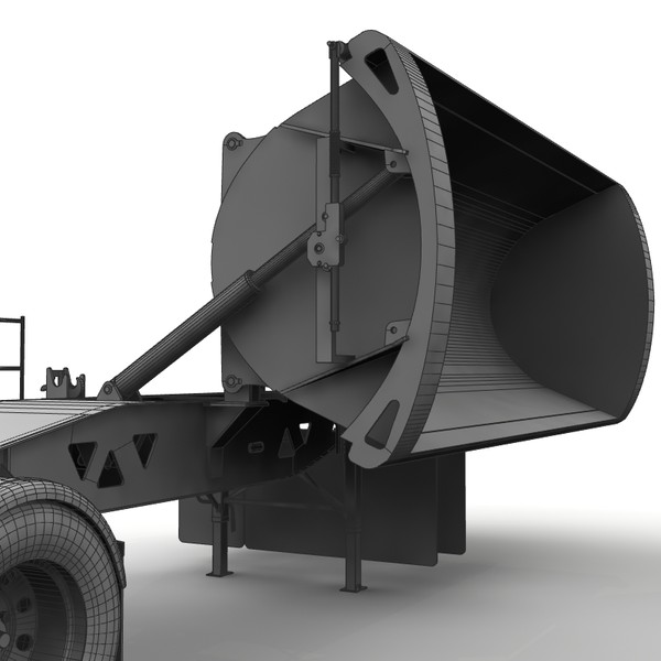 dump trailer tw2500 midland 3d lwo - Midland TW2500 side dump trailer by bansheewoj