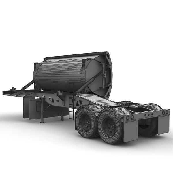 dump trailer tw2500 midland 3d lwo - Midland TW2500 side dump trailer by bansheewoj