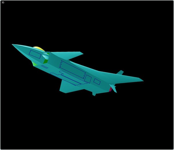 j-20 china stealth aircraft 3d dwg - J-20 China Aircraft Assembly Model by RodgerSaintJohn