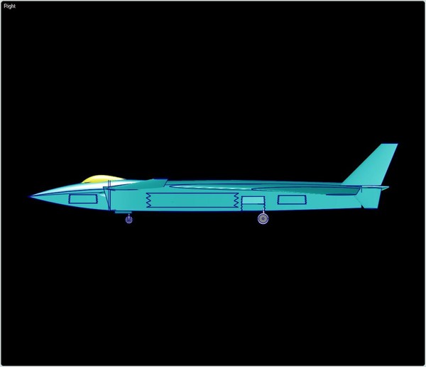 j-20 china stealth aircraft 3d dwg - J-20 China Aircraft Assembly Model by RodgerSaintJohn