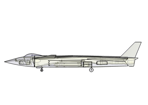 j-20 china stealth aircraft 3d dwg - J-20 China Aircraft Assembly Model by RodgerSaintJohn