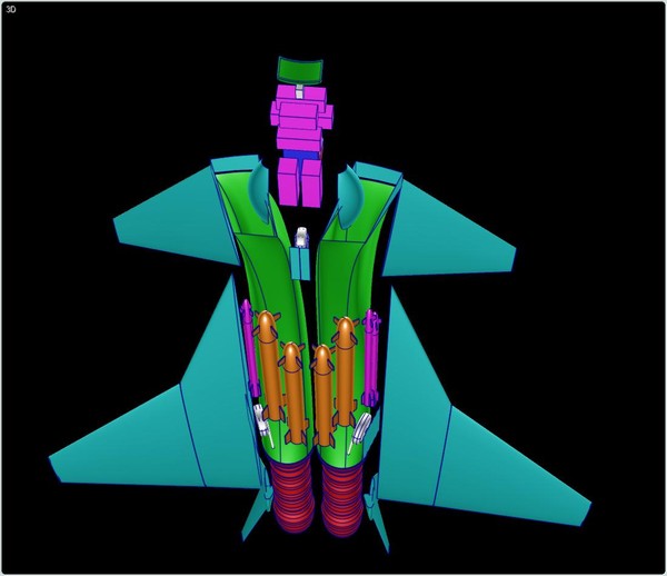 j-20 china stealth aircraft 3d dwg - J-20 China Aircraft Assembly Model by RodgerSaintJohn