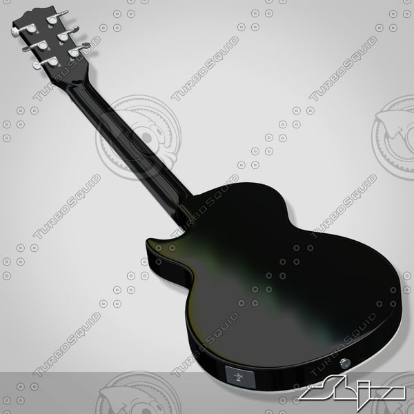 3d model of guitar gibson les paul - Guitar Gibson Les Paul by shiva3d