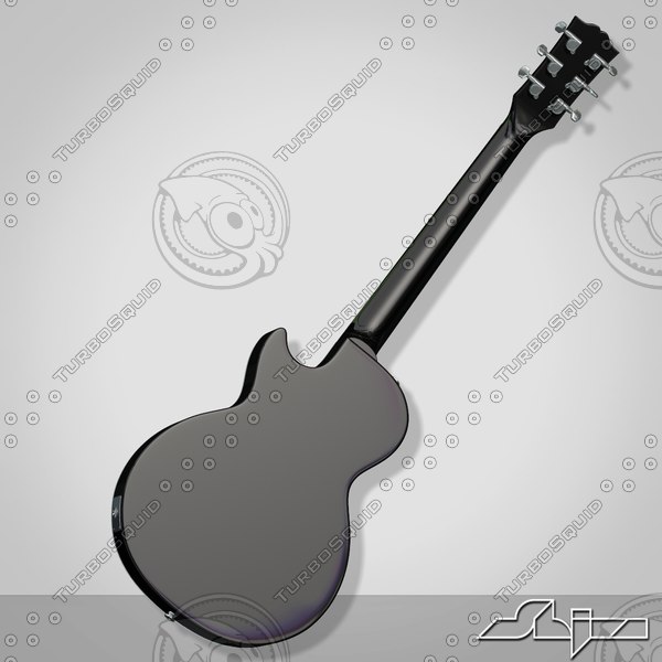 3d model of guitar gibson les paul - Guitar Gibson Les Paul by shiva3d