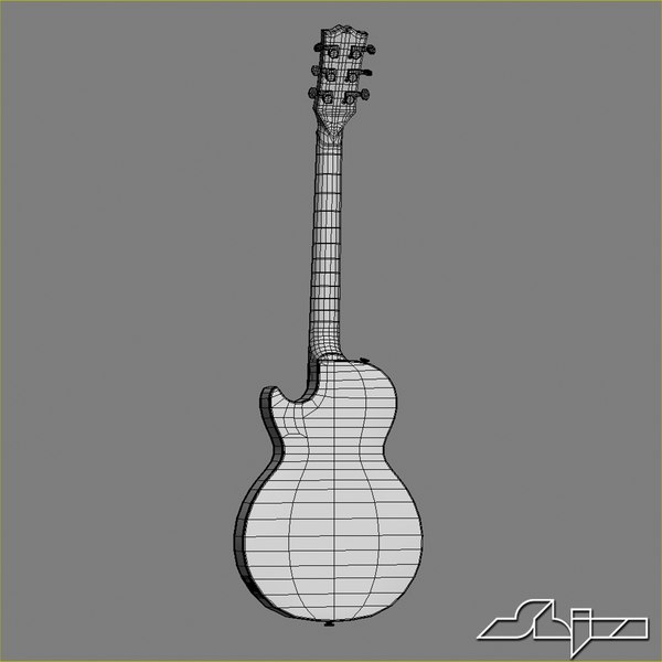 3d model of guitar gibson les paul - Guitar Gibson Les Paul by shiva3d