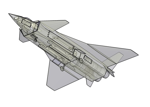 j-20 china stealth aircraft 3d dwg - J-20 China Aircraft Assembly Model by RodgerSaintJohn