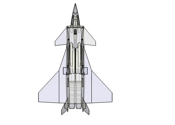 j-20 china stealth aircraft 3d dwg - J-20 China Aircraft Assembly Model by RodgerSaintJohn